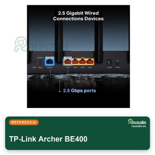 TP-Link Archer BE400 Router WiFi 7 doble banda