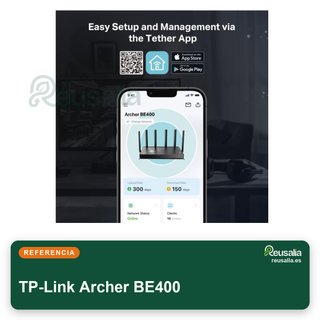 TP-Link Archer BE400 Router WiFi 7 doble banda
