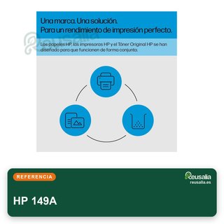 HP Cartucho tóner original LaserJet 149A negro