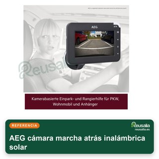 AEG cámara marcha atrás inalámbrica solar