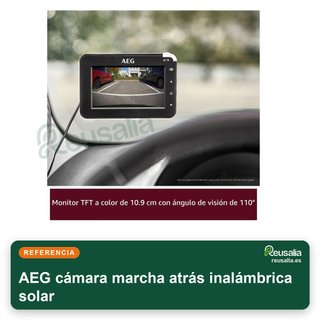 AEG cámara marcha atrás inalámbrica solar