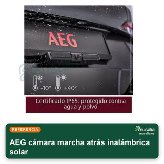 AEG cámara marcha atrás inalámbrica solar