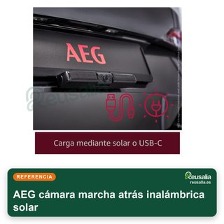 AEG cámara marcha atrás inalámbrica solar