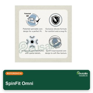 SpinFit Omni almohadillas silicona auriculares