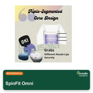 SpinFit Omni almohadillas silicona auriculares