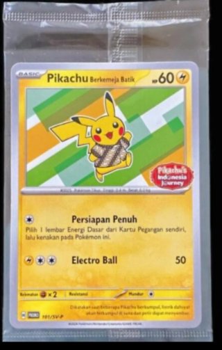 Carta Pokémon Pikachu Batik 101/SV-P sellada