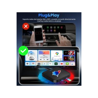 TIMEKNOW R816 4+64GB adaptador inalámbrico CarPlay