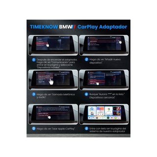 TIMEKNOW R816 4+64GB adaptador inalámbrico CarPlay