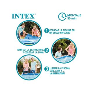 Piscina estructura metálica pvc gran capacidad