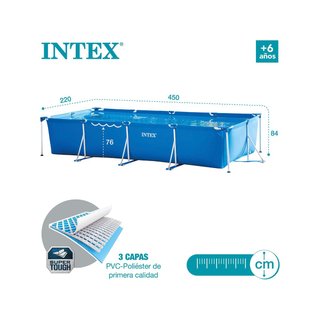 Piscina estructura metálica pvc gran capacidad