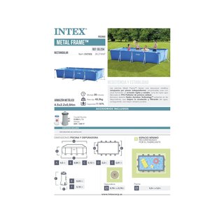 Piscina estructura metálica pvc gran capacidad