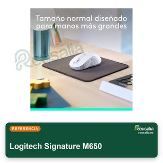 Logitech Signature M650 ratón inalámbrico manos