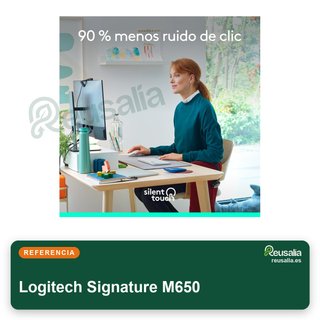 Logitech Signature M650 ratón inalámbrico manos