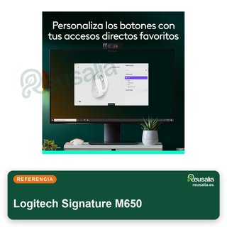 Logitech Signature M650 ratón inalámbrico manos