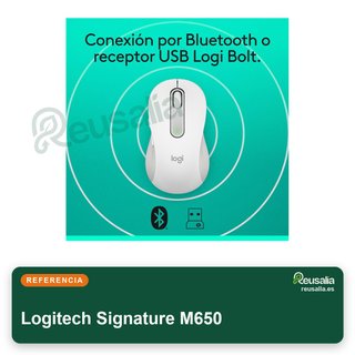 Logitech Signature M650 ratón inalámbrico manos