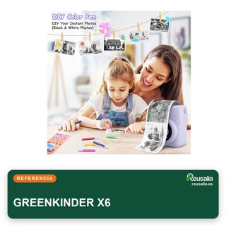 GREENKINDER 32GB Verde cámara instantánea fotos