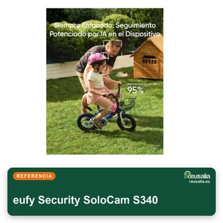 eufy Security SoloCam S340 cámara solar WiFi 3K
