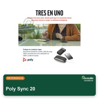 Poly Sync 20 altavoz manos libres bluetooth