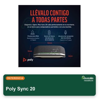Poly Sync 20 altavoz manos libres bluetooth