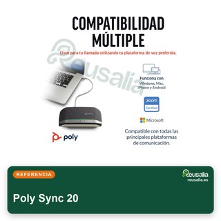 Poly Sync 20 altavoz manos libres bluetooth