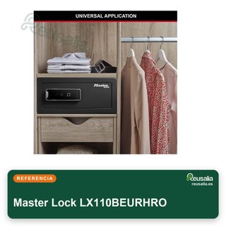 Master Lock LX110BEURHRO caja fuerte biométrica