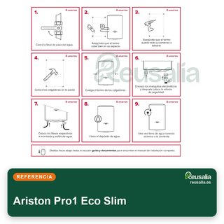 Ariston Pro1 Eco Slim termo eléctrico bajo consumo