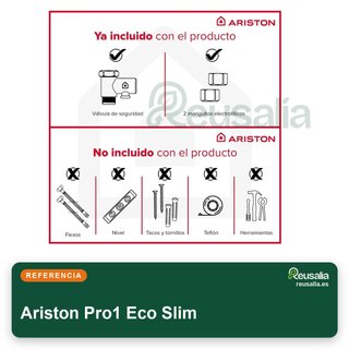 Ariston Pro1 Eco Slim termo eléctrico bajo consumo
