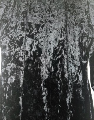 Vestido negro terciopelo Boohoo