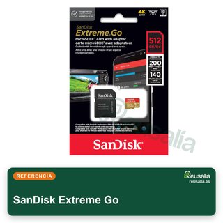 SanDisk Extreme Go 512GB microSD alta velocidad