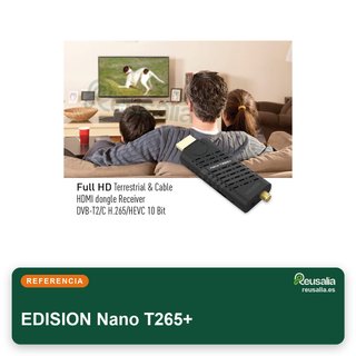 EDISION Nano T265+ receptor HDMI TDT DVB-C USB