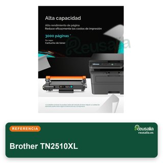iNKPAD tóner compatible Brother TN2510XL negro