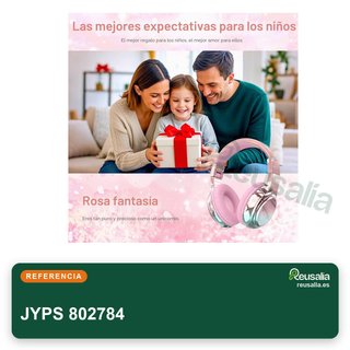 JYPS Auriculares inalámbricos Bluetooth niños rosa
