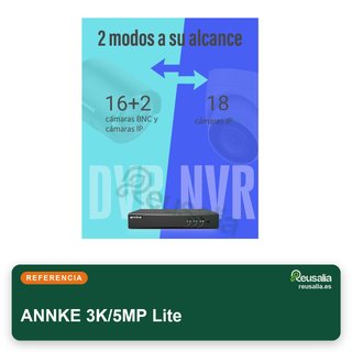 ANNKE 3K/5MP Lite grabador DVR seguridad cámaras