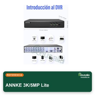 ANNKE 3K/5MP Lite grabador DVR seguridad cámaras