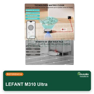 LEFANT M310 Ultra robot aspirador fregasuelos