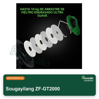 Sougayilang carrete pesca giratorio 5.2:1