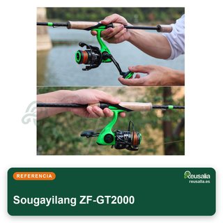 Sougayilang carrete pesca giratorio 5.2:1