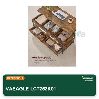 VASAGLE Mesa de Centro Elevable LCT252K01