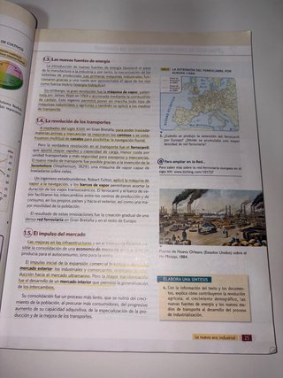 Historia del mundo contemporáneo, 1 Bachillerato