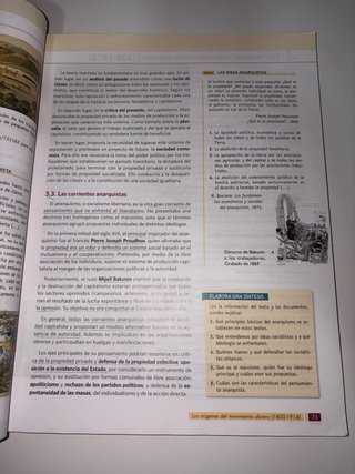 Historia del mundo contemporáneo, 1 Bachillerato