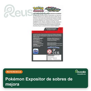Pokémon expositor sobres mejora cartas