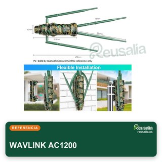WAVLINK AC1200 repetidor wifi exterior dual banda