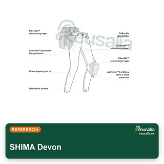 SHIMA Devon pantalón moto mujer ajustado