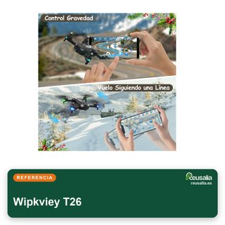 Wipkviey T26 Dron cámara HD 1080P FPV