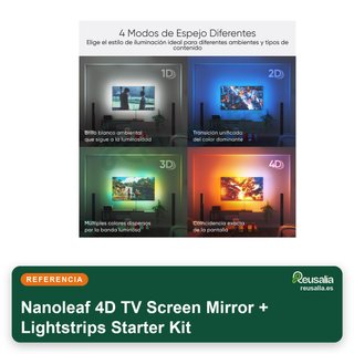 Nanoleaf 4D TV Screen Mirror + Lightstrips Starter