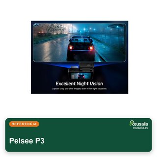 Pelsee P3 64GB Cámara coche 4K doble visión