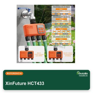 XinFuture programador riego wifi 4 salidas