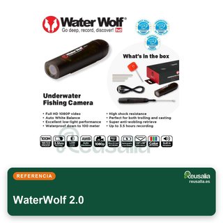 WaterWolf 2.0 cámara subacuática pesca 1080p