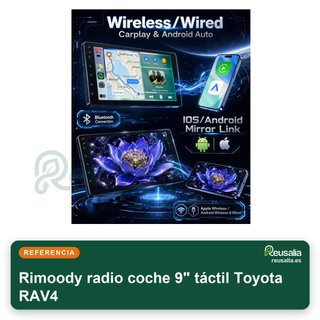 Rimoody radio coche 9" táctil Toyota RAV4