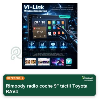 Rimoody radio coche 9" táctil Toyota RAV4